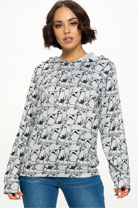 Dog Outline Hoodie