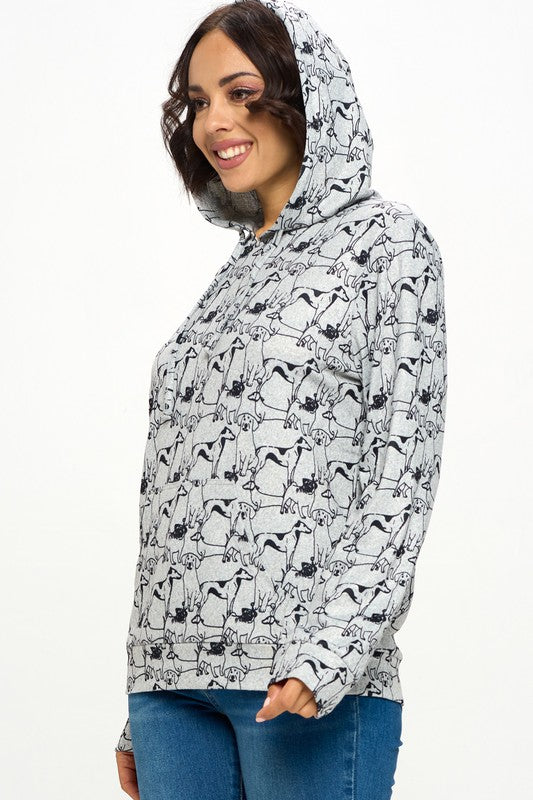 Dog Outline Hoodie