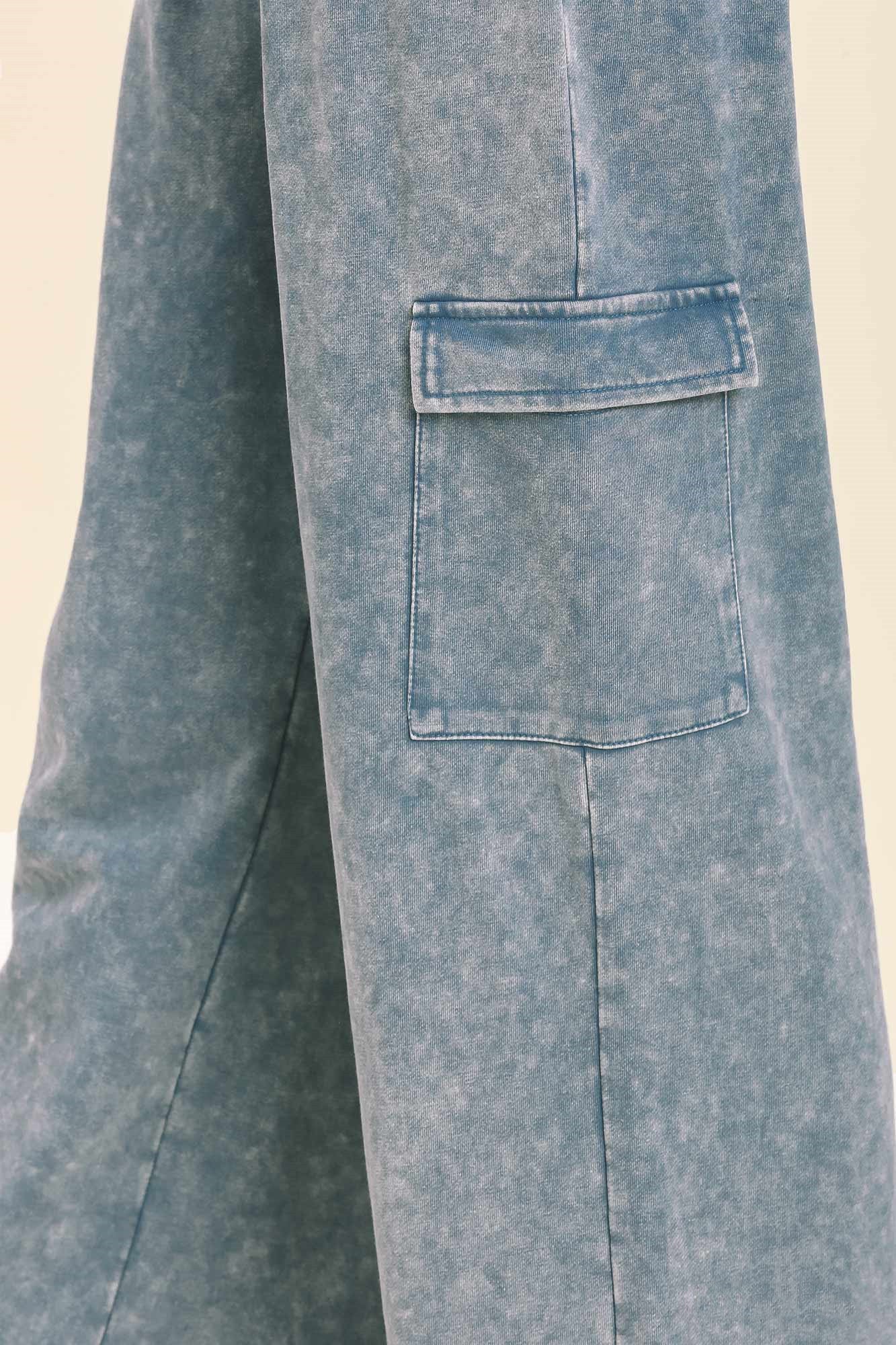 Denim Cargo Pants