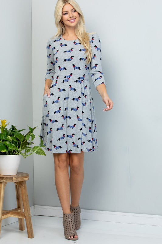 Dachshund Sweater Dress