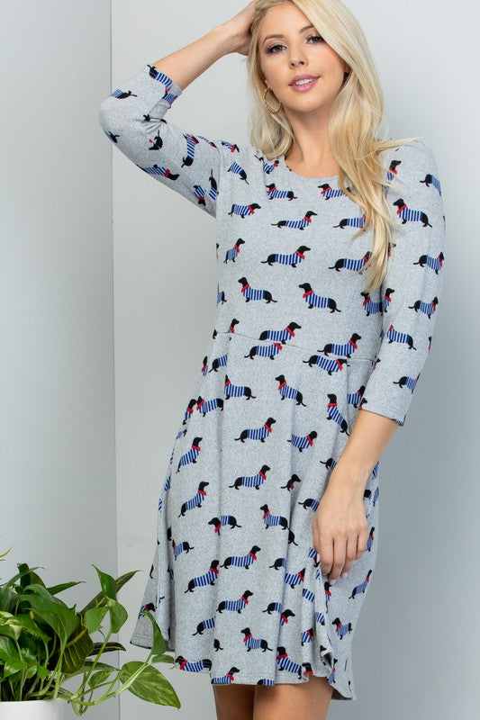 Dachshund Sweater Dress