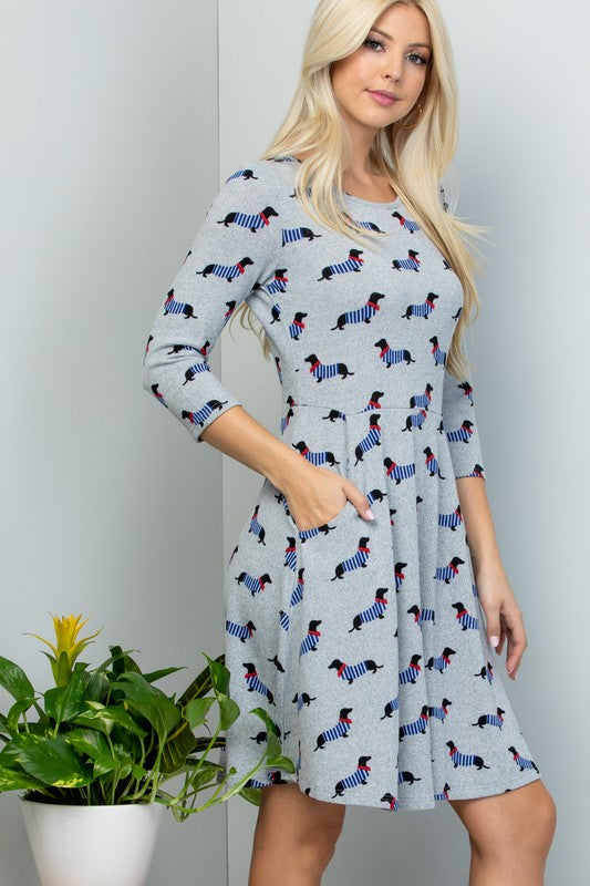 Dachshund Sweater Dress