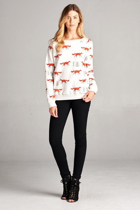 Red Fox Sweatshirt
