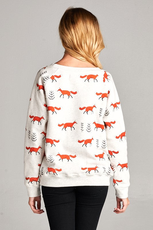 Red Fox Sweatshirt