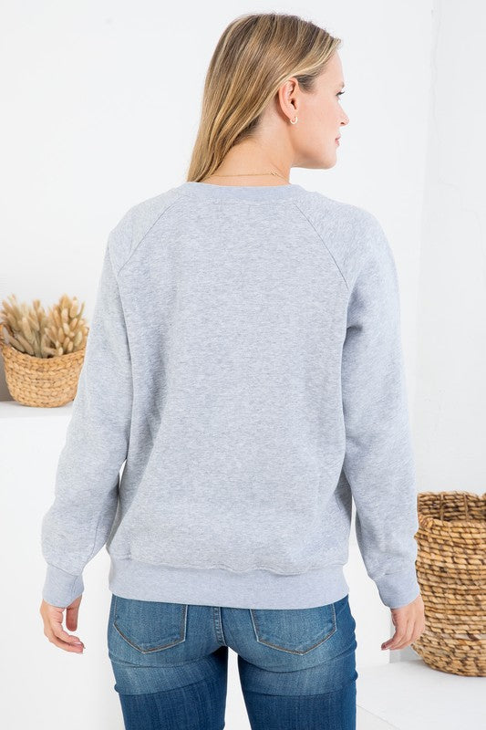 Gray Queen Bee Sweatshirt