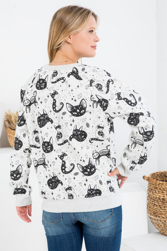 Crystals and Cats Sweatshirt