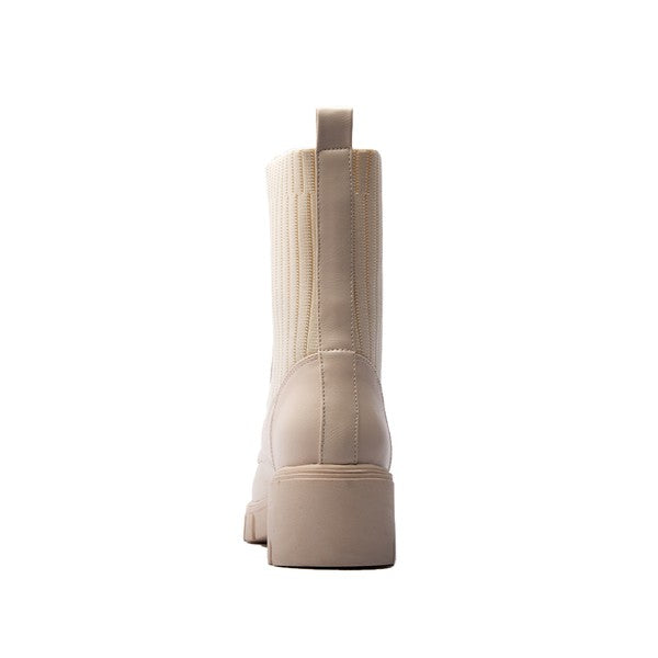 Renley Lace Up Bootie - Ivory