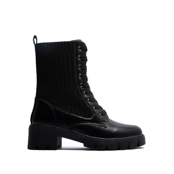 Renley Lace Up Bootie - Black