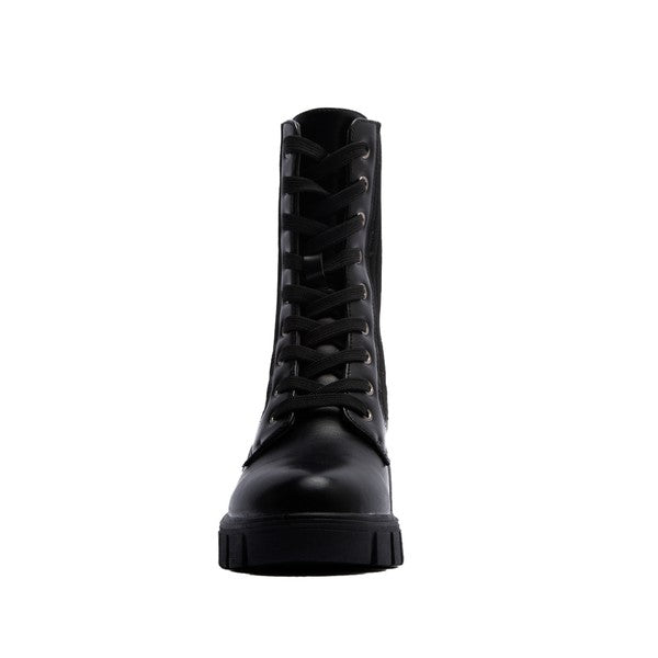 Renley Lace Up Bootie - Black