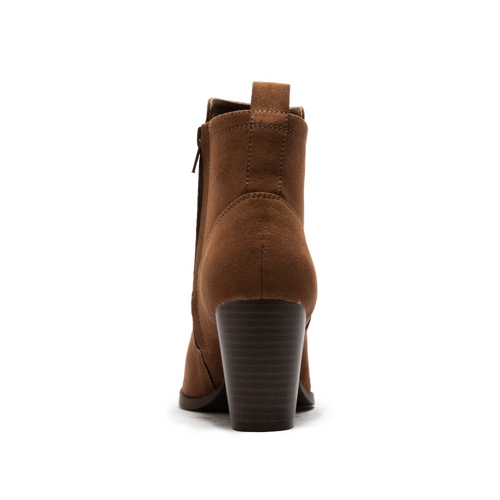Tyson Faux Suede Maple Bootie
