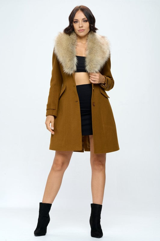 Fiorella Princess Coat - Camel
