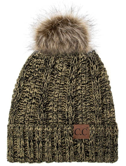 Knit Lined Pom Pom Winter Beanie - Available in Multiple Colors