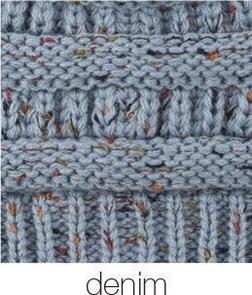 Confetti Cable Knit Winter Beanie - Available in Multiple Colors