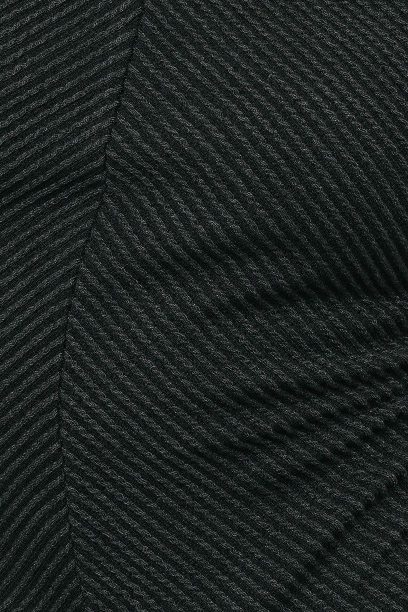 Open Back Long Sleeve Black Bodysuit