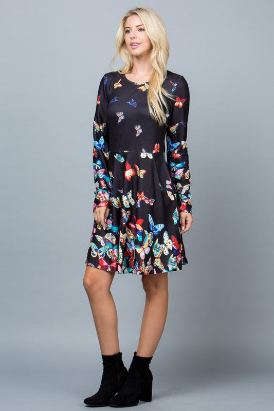 Butterfly Sweater Dress