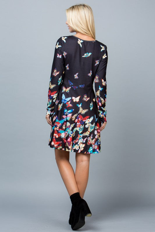 Butterfly Sweater Dress
