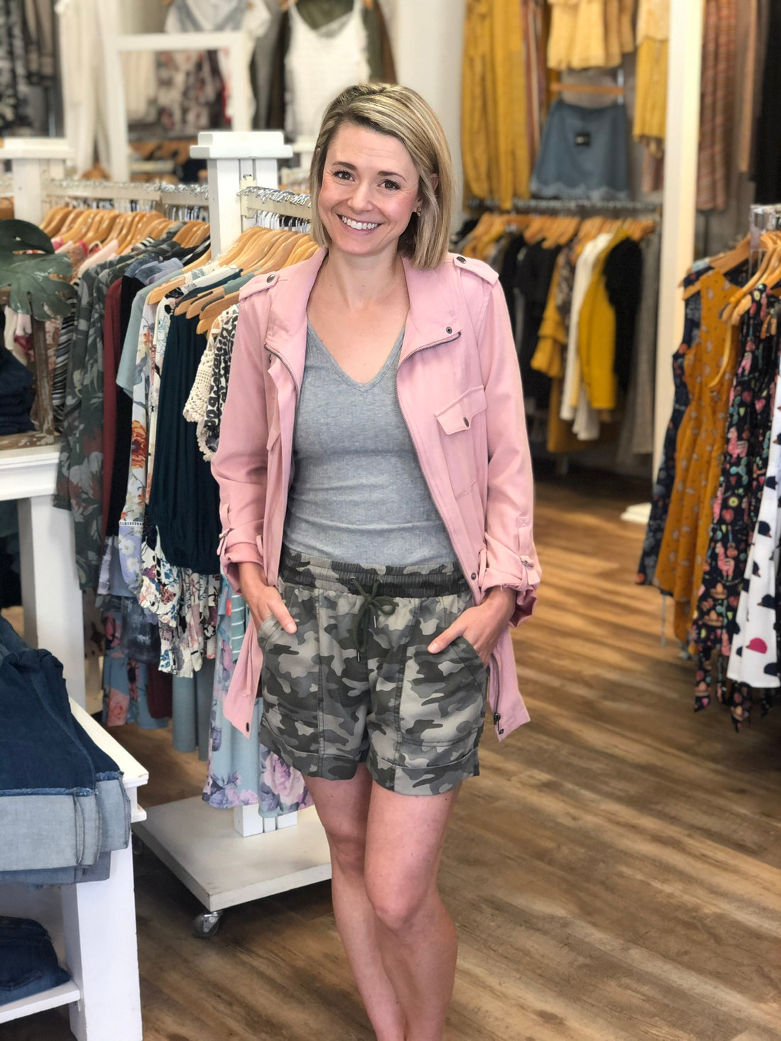What to wear with camo bottoms?