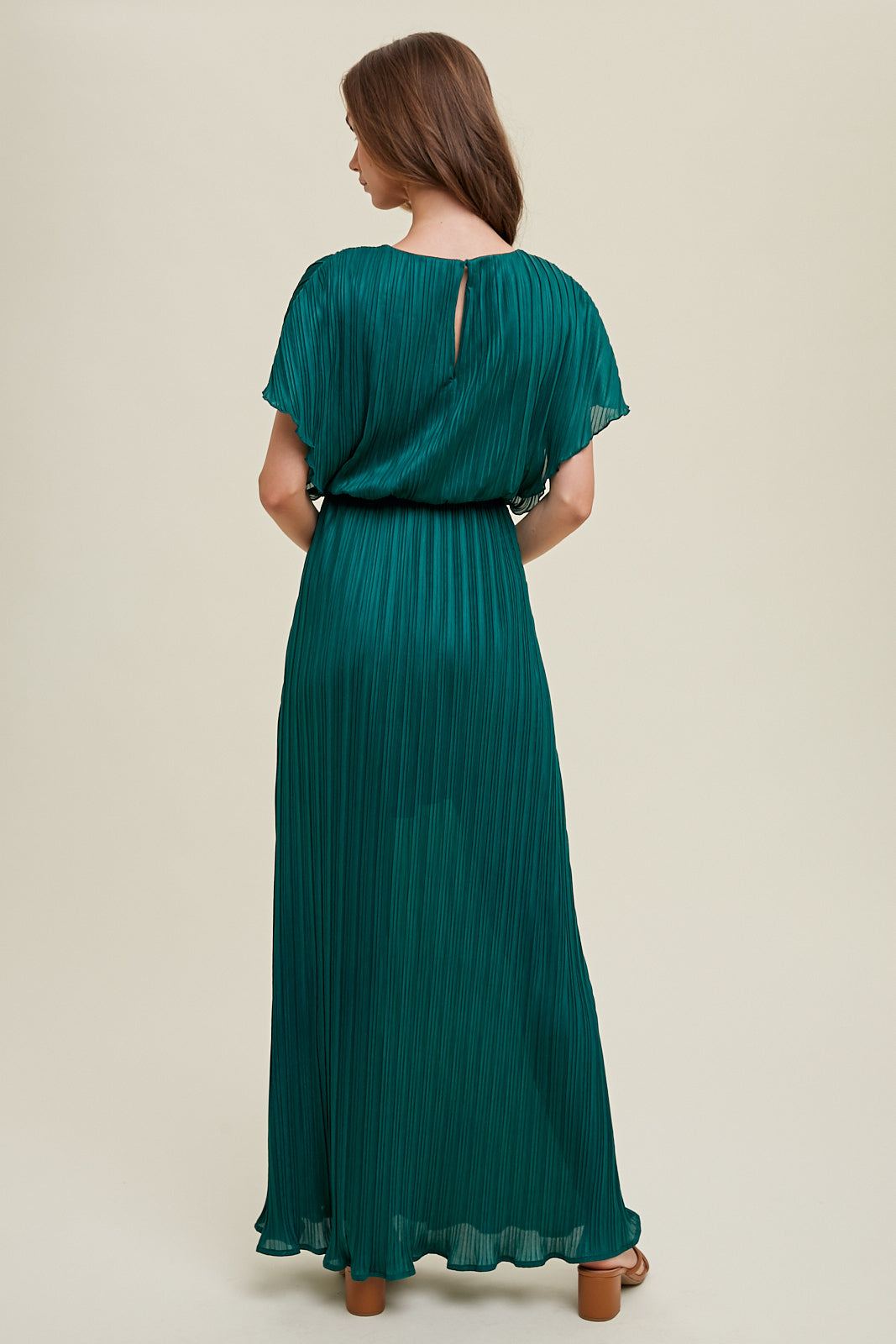 Pleated Maxi Dress