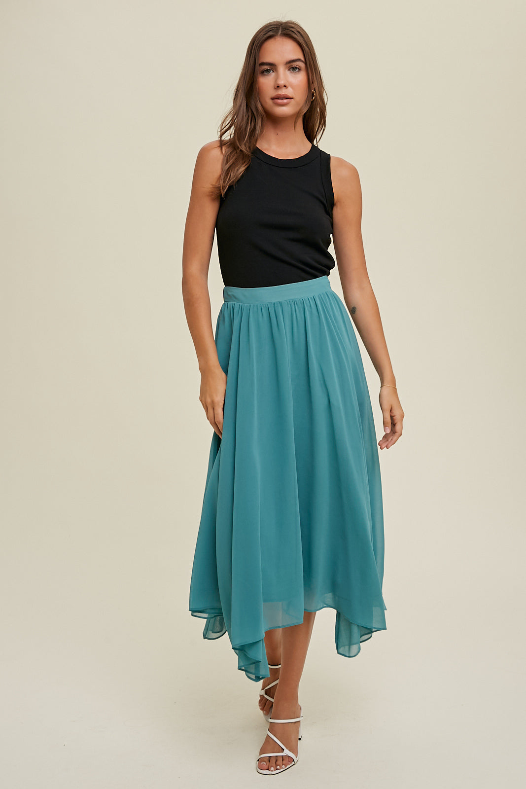 Crew Neck Tank - Black