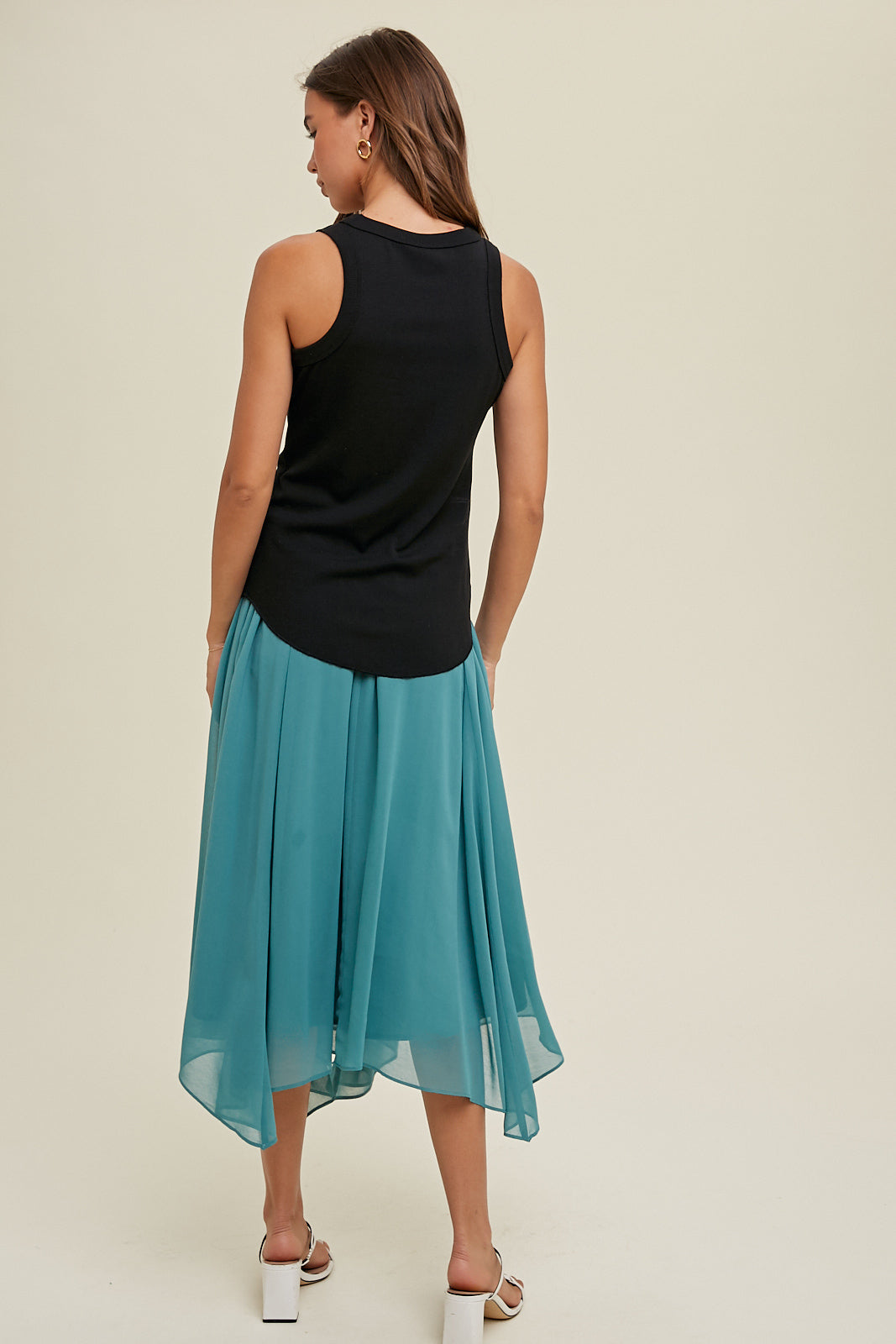 Crew Neck Tank - Black