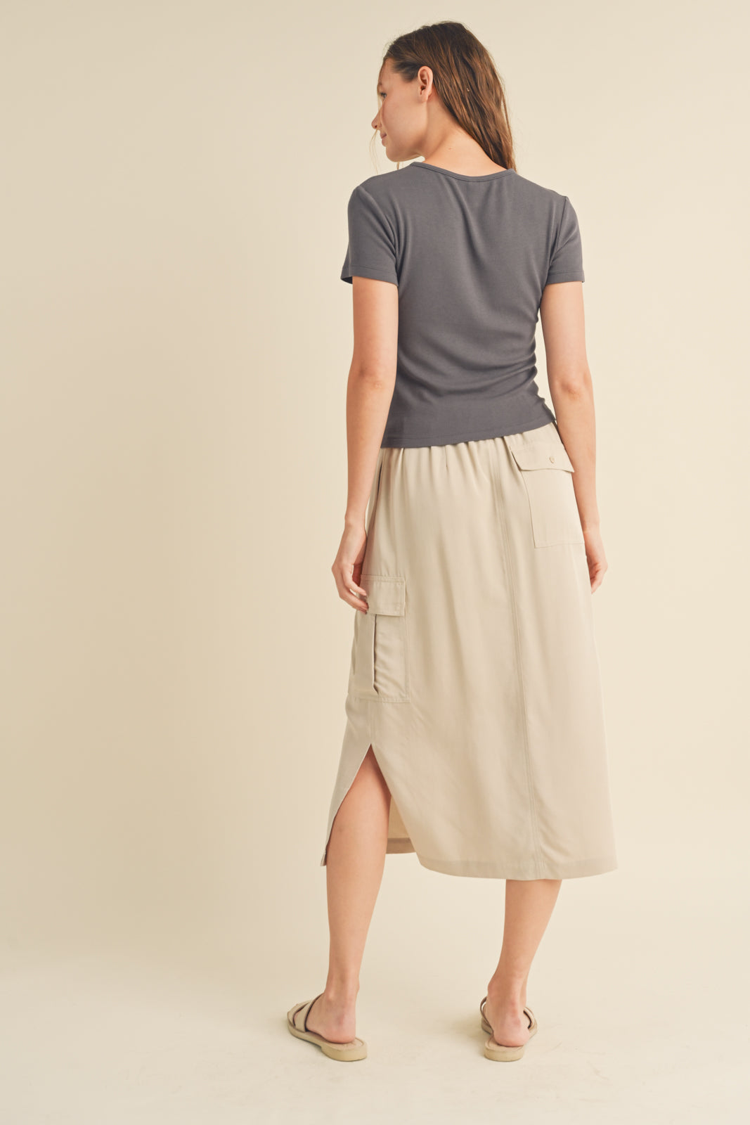 Classic Short Sleeve Top - Charcoal