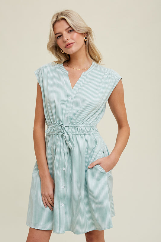 Striped Shirt Dress