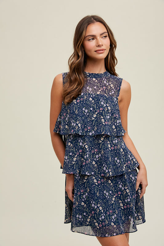 Floral Tiered Dress