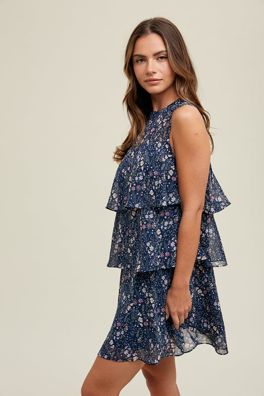 Floral Tiered Dress