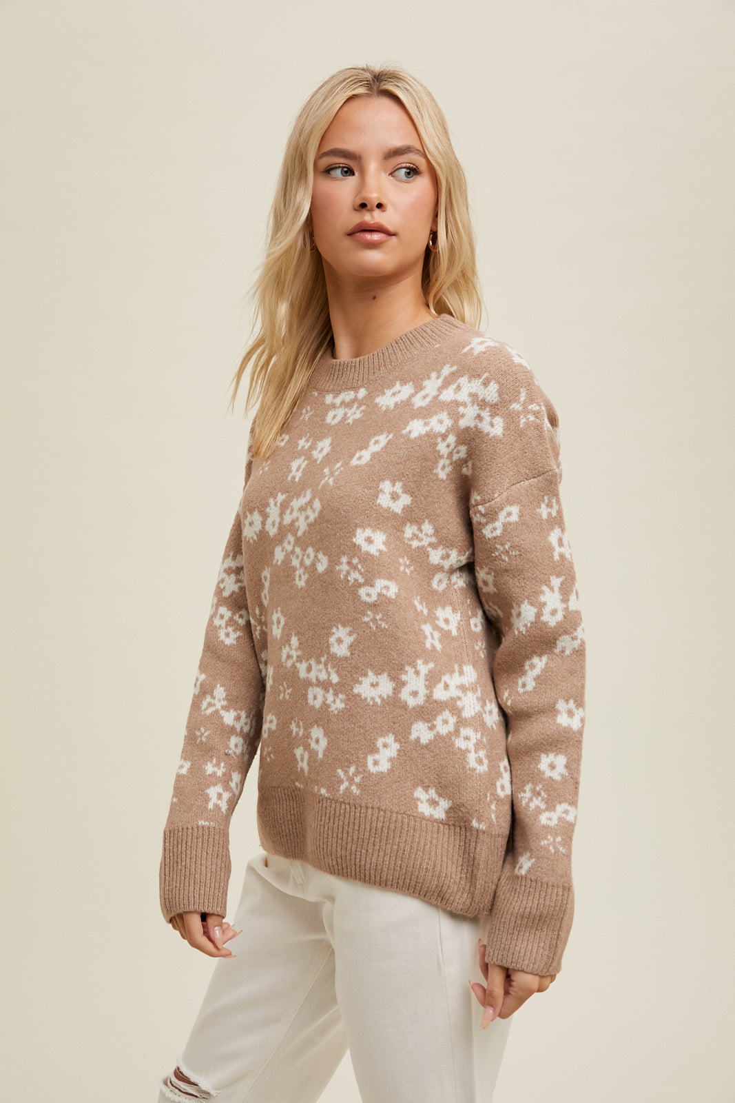 Soft Floral Sweater