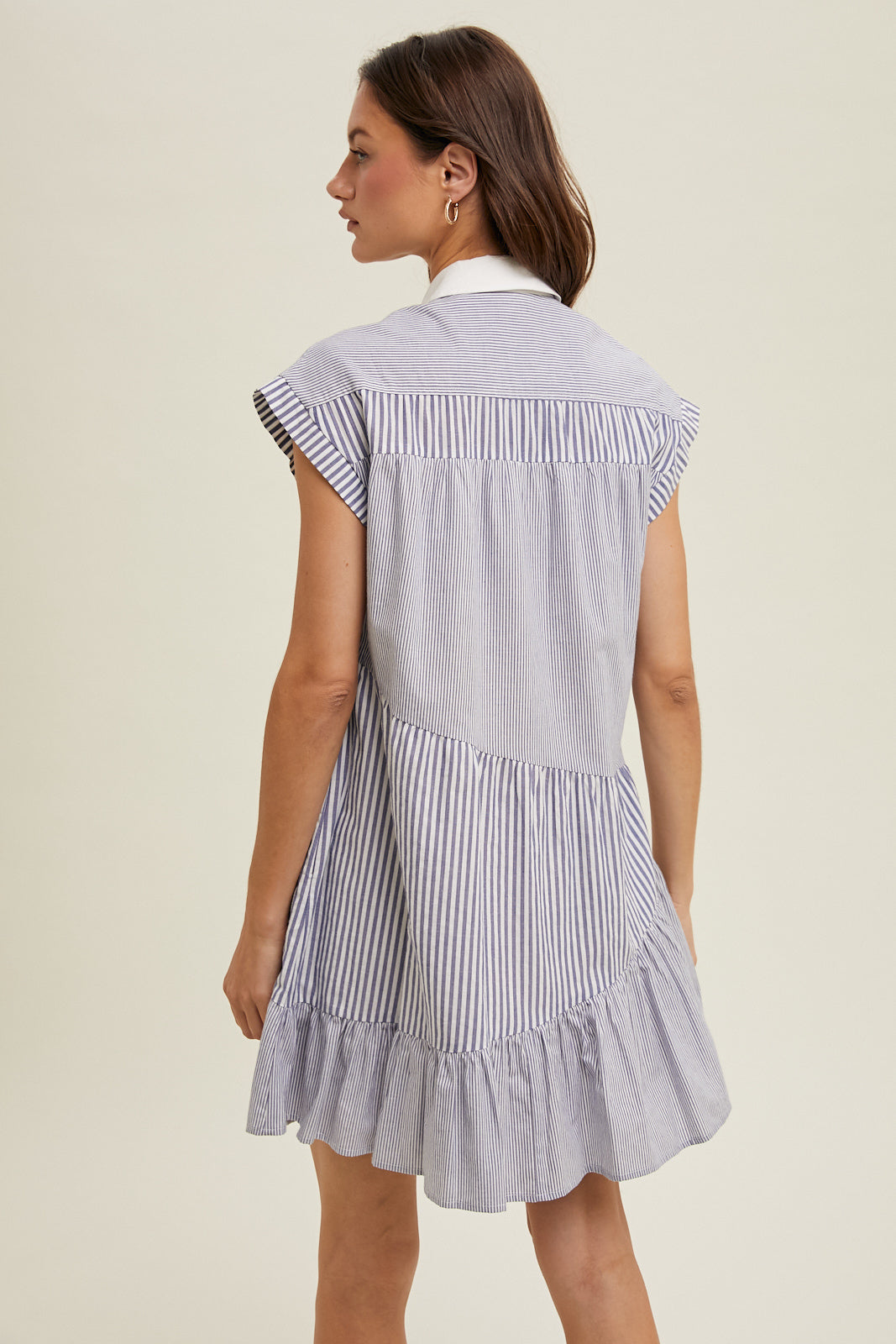 Button Down Stripe Dress