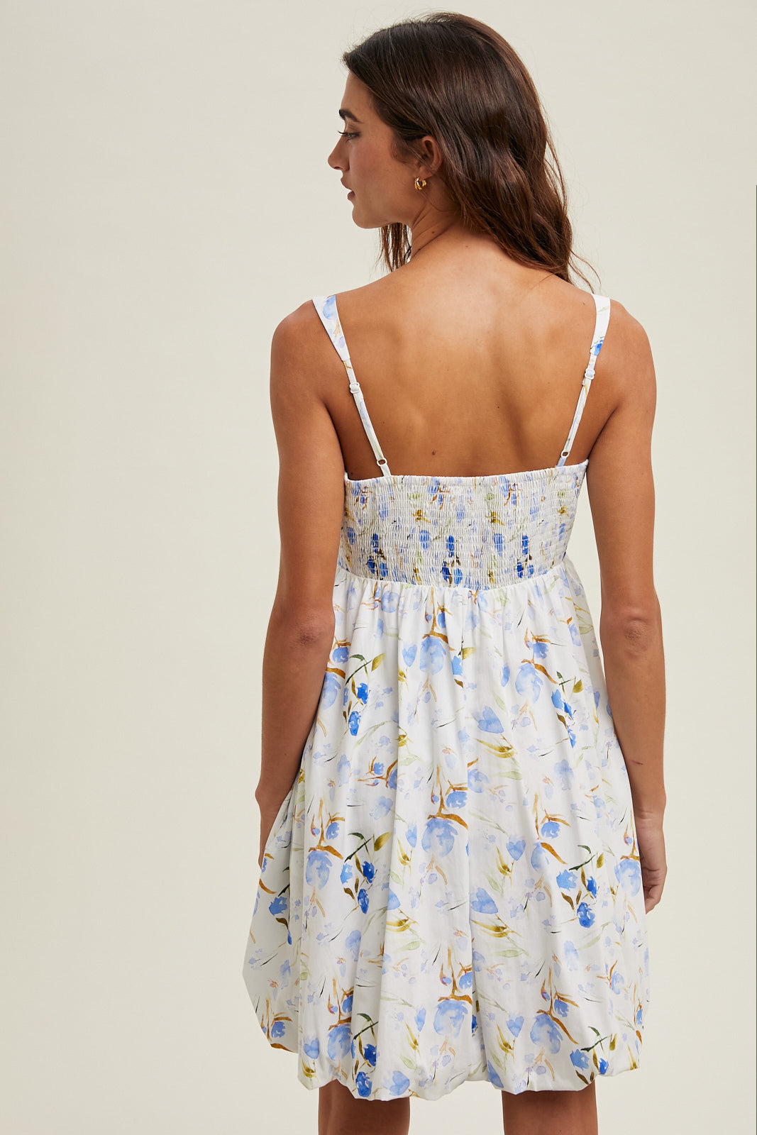 Bubble Hem Mini Dress