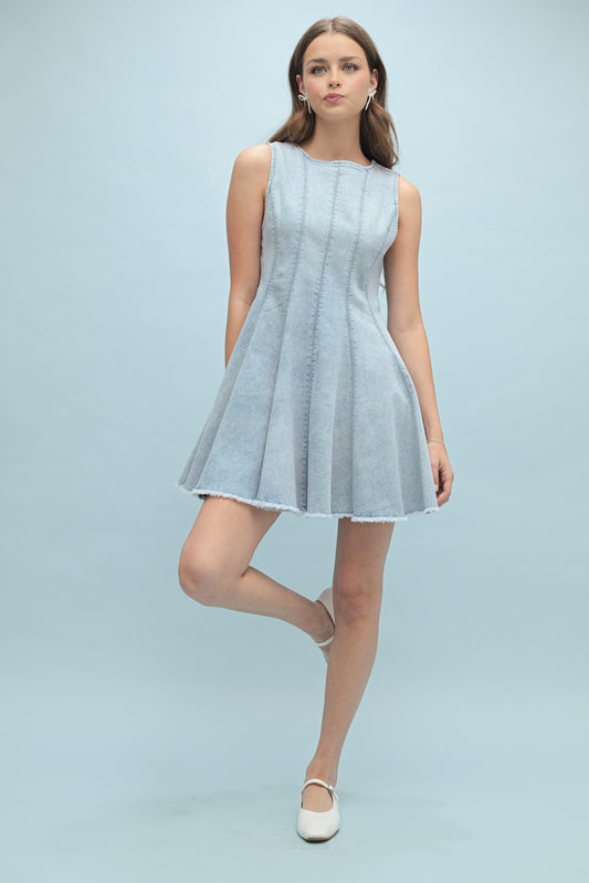 Flair Denim Dress