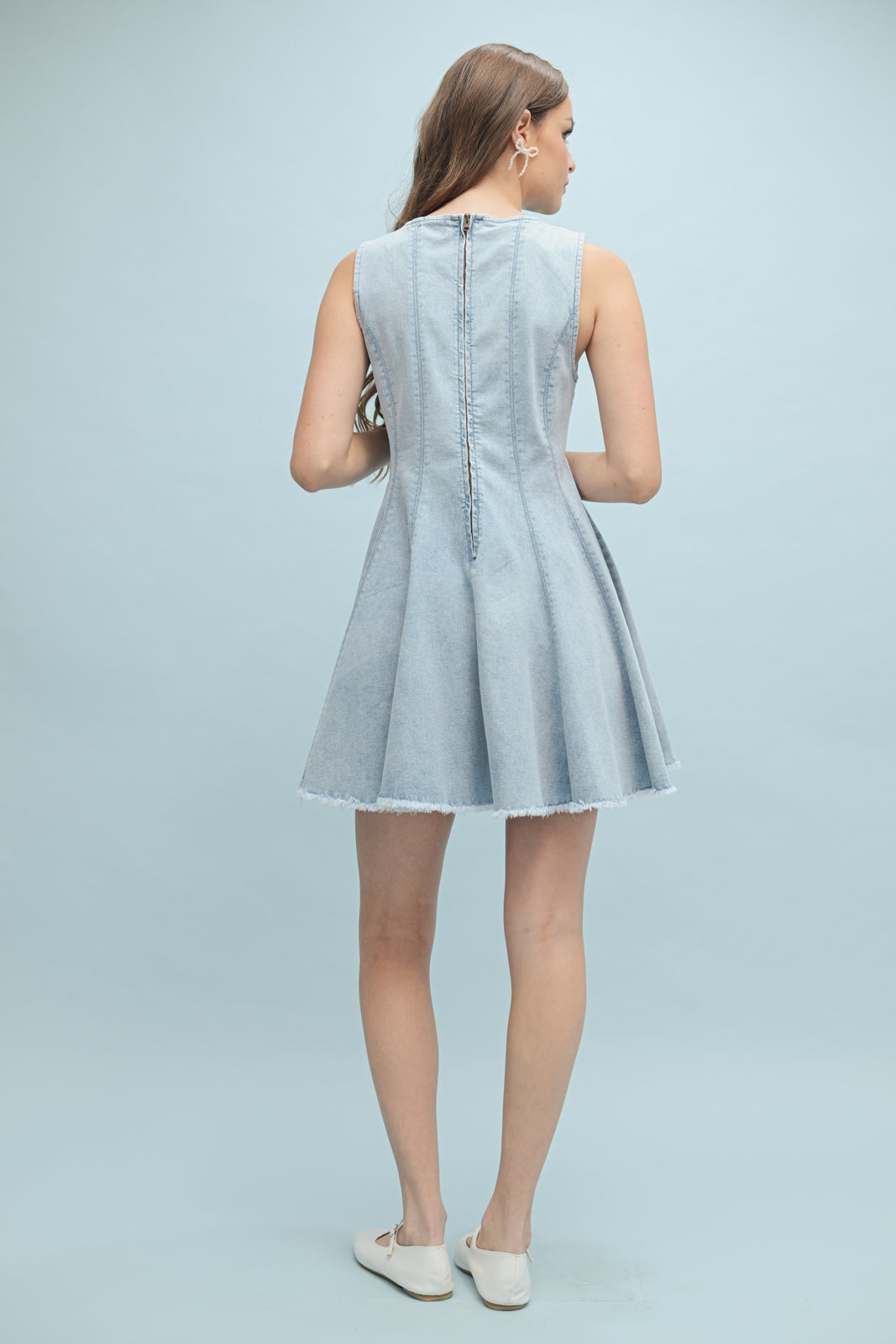 Flair Denim Dress