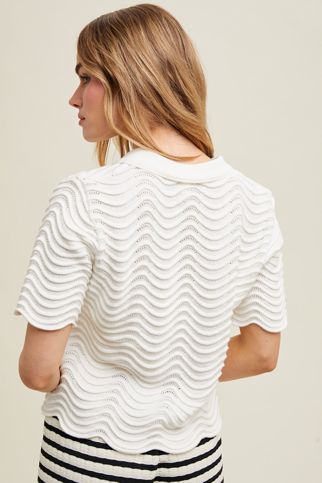 Scallop Detail Top