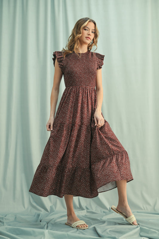 Smocked Ruffled Dress