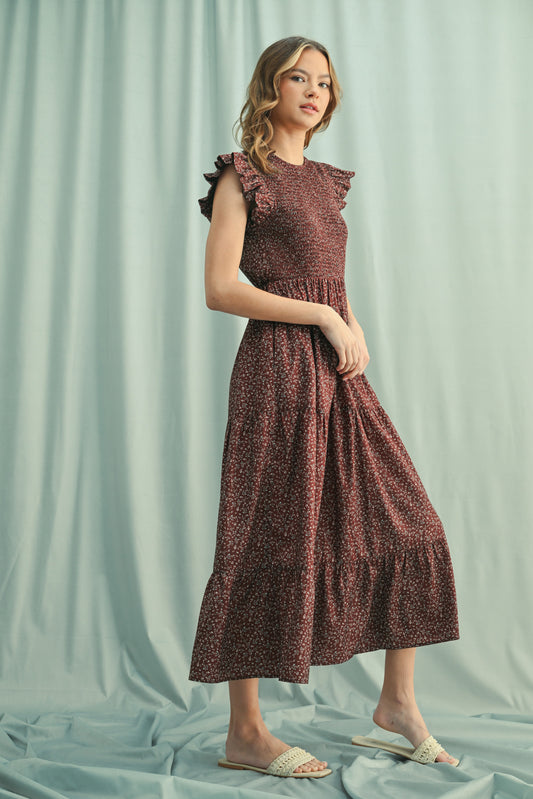 Smocked Ruffled Dress