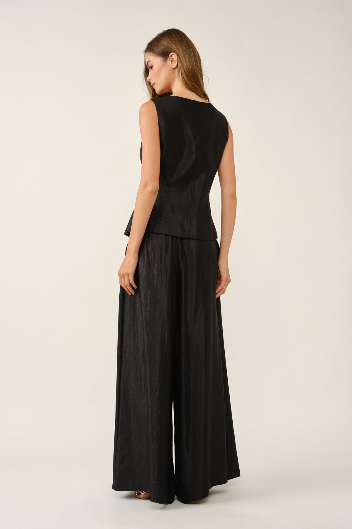Wide Leg Pleated Pants