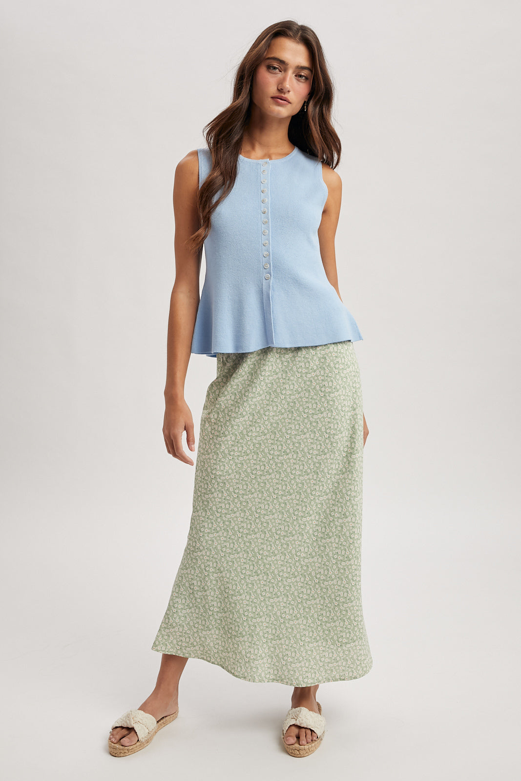 Peplum Sweater Tank