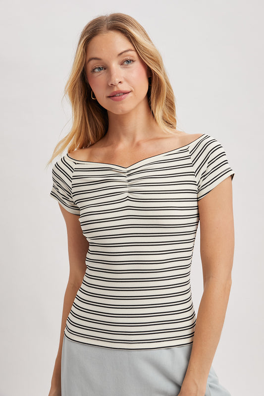 Rushed Striped Top