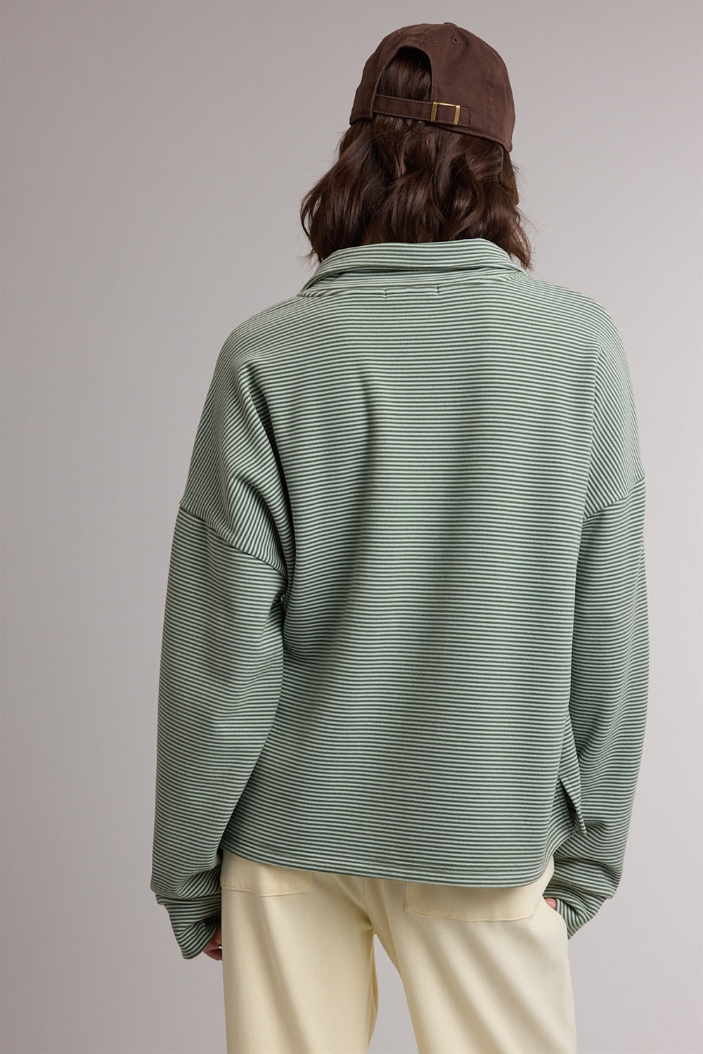 Quarter Zip Oversized Sweatshirt