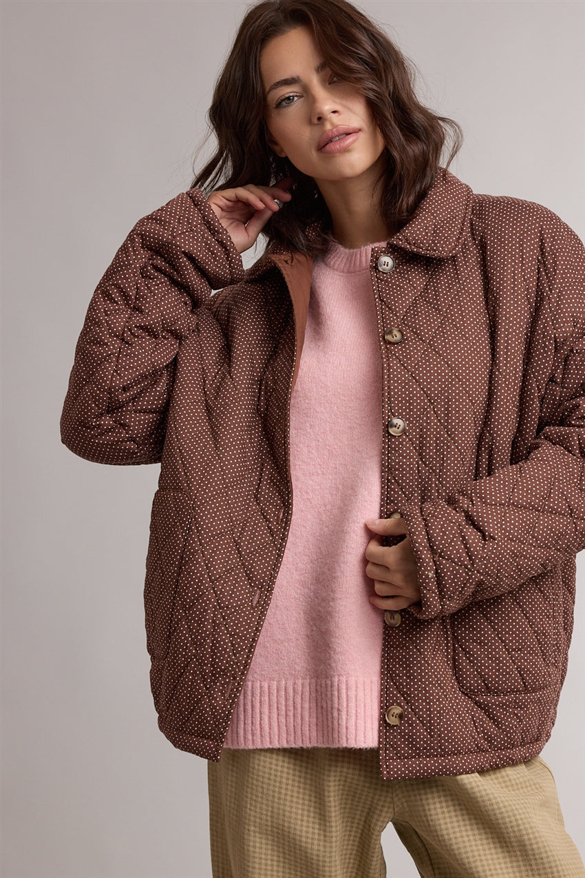 Quilted Polka Dot Jacket