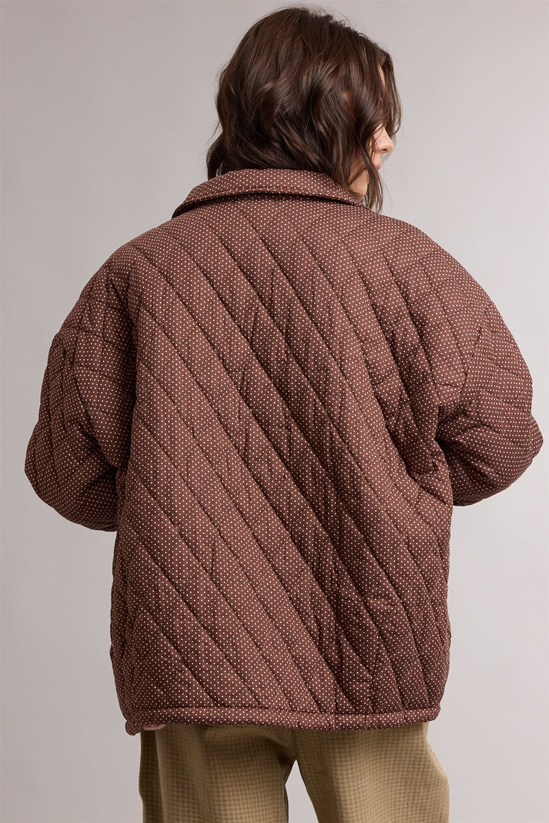 Quilted Polka Dot Jacket