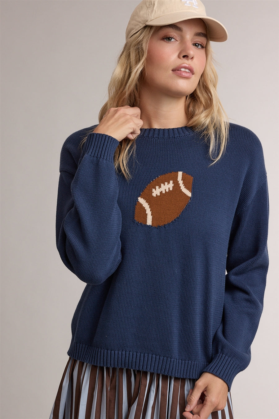 Navy Football Sweater