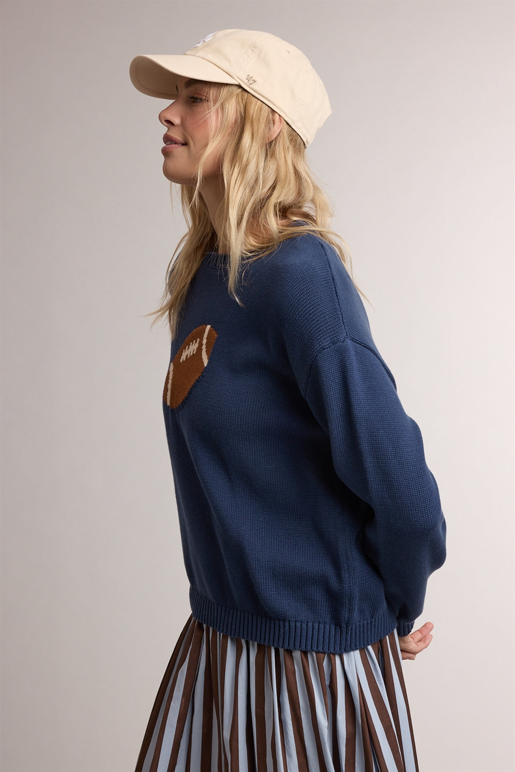 Navy Football Sweater