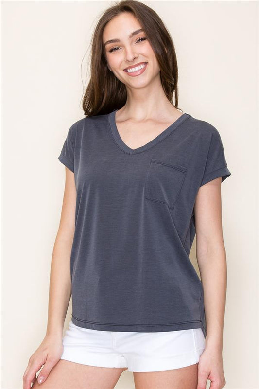 V-Neck Jersey Top