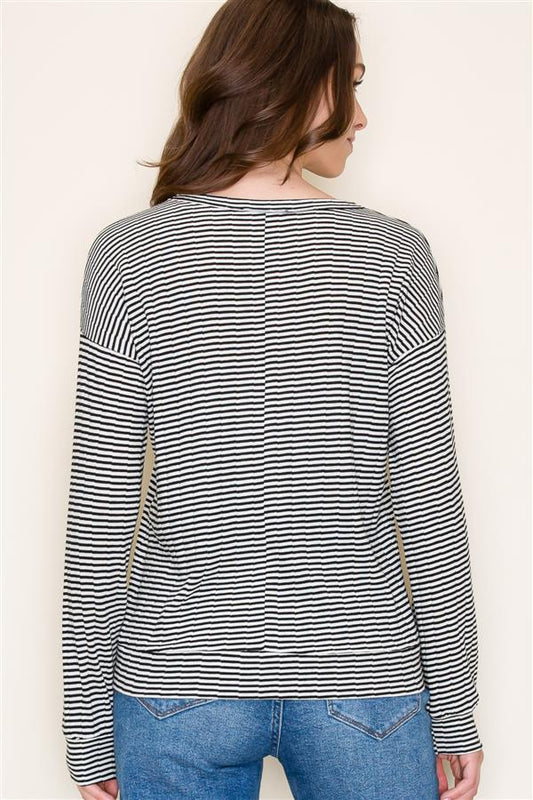 Textured Stripe Top
