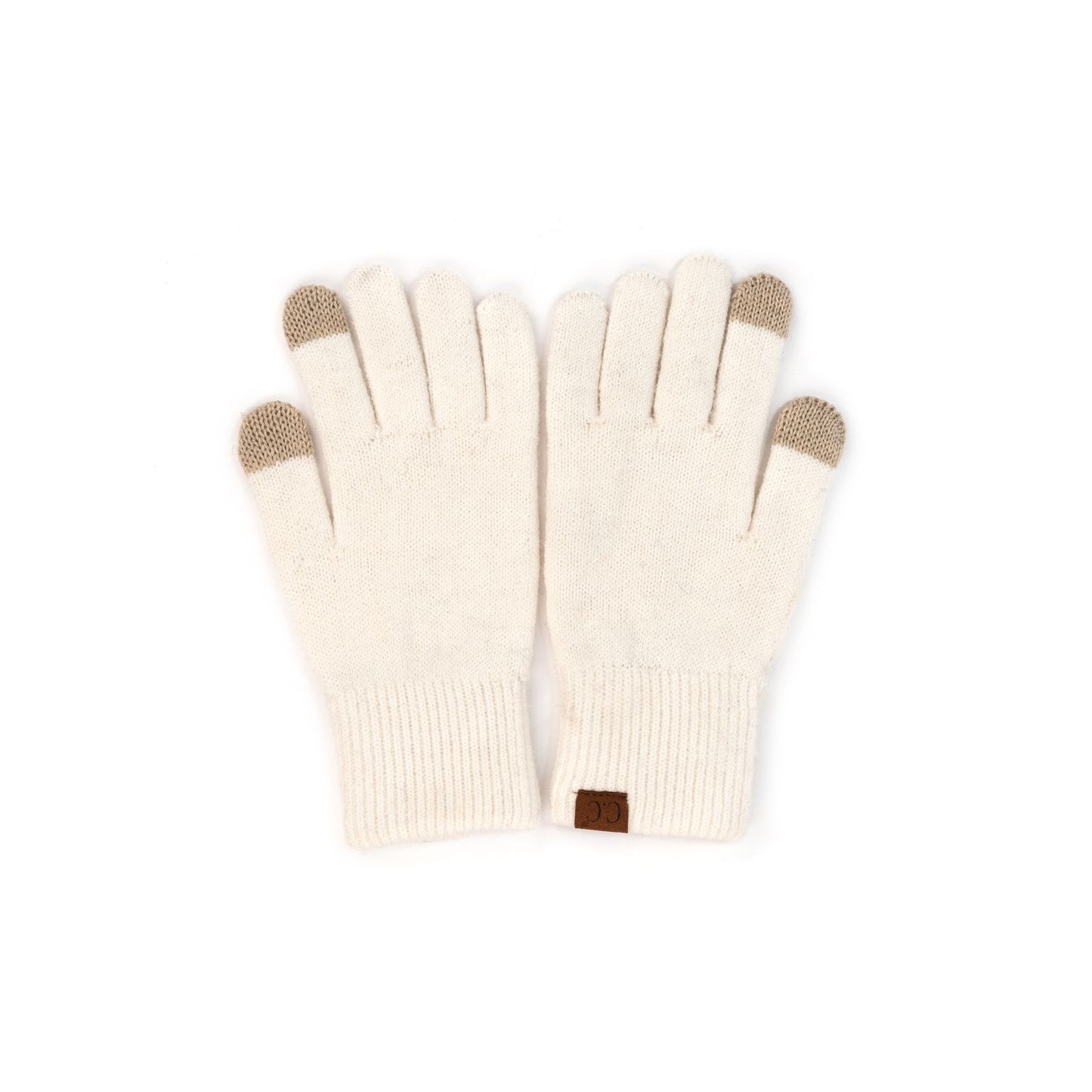 Soft Tech-Touch Gloves - Ivory