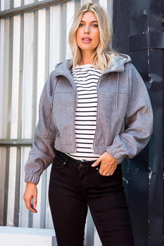 Hooded Zip Coat