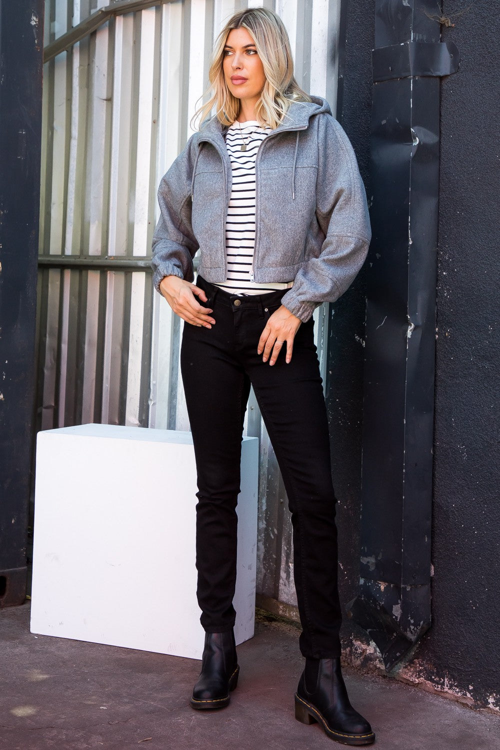 Hooded Zip Coat