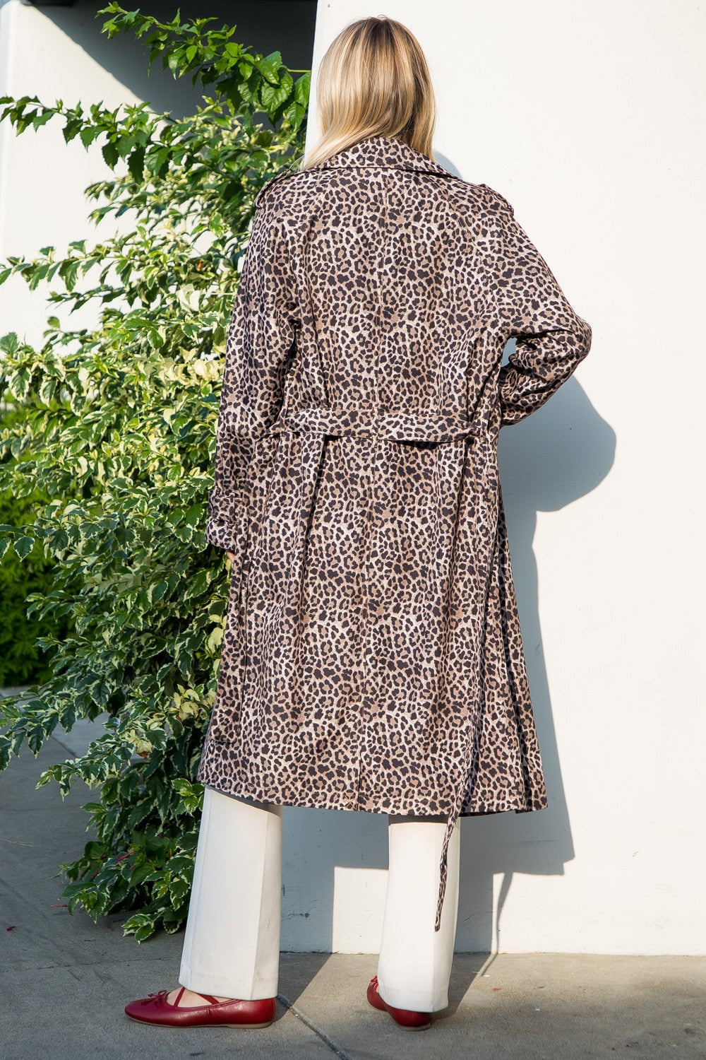 Cheetah Print Trench Coat